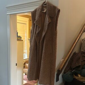 Free People Brown Textured Vest